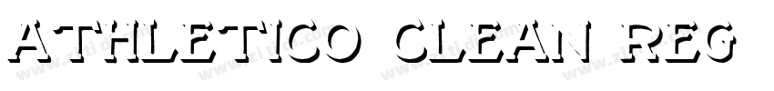 Athletico Clean Reg字体转换 Athletico Clean Reg字体转换